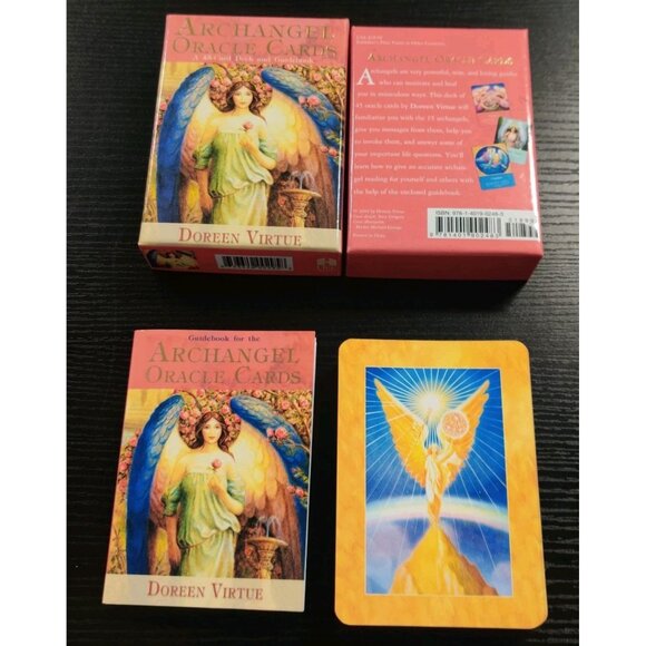 Archangel Oracle Cards Doreen Virtue 45 Card Deck With Guidebook OOP Original - Picture 9 of 12